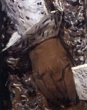 Portrait of Philip IV of Spain in Brown and Silver, (detail of a gloved hand of BAL 30755)