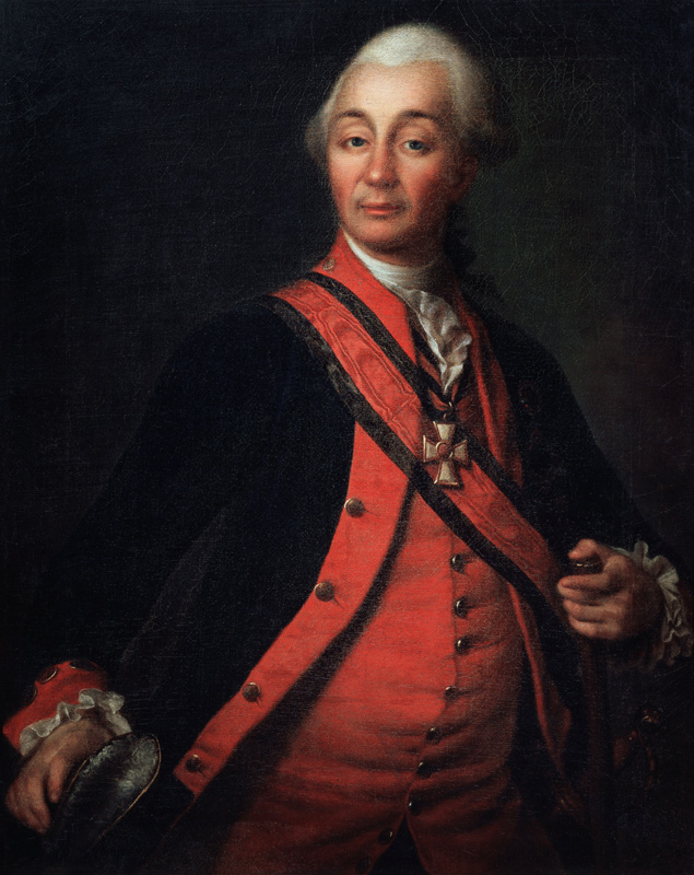 Portrait of Field Marshal Generalissimo Prince Alexander Suvorov (1729–1800) from Dimitrij Grigorjewitsch Lewizkij