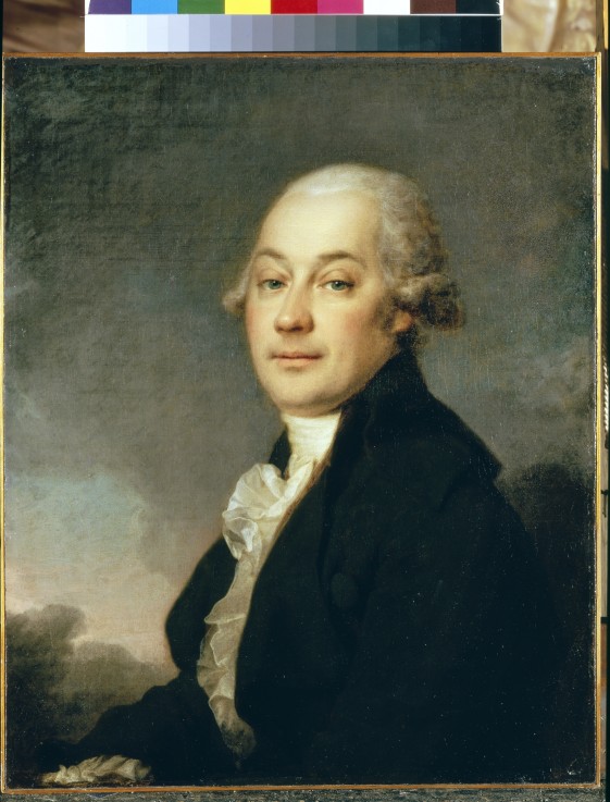 Portrait of the artist Ivan Hauff (?-1810) from Dimitrij Grigorjewitsch Lewizkij
