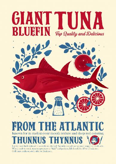 Tuna kitchen print