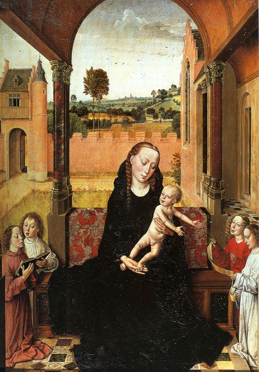 Madonna with Child and Four Angels from Dirck Bouts