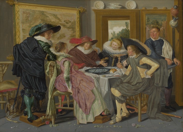 A Party at Table from Dirck Hals