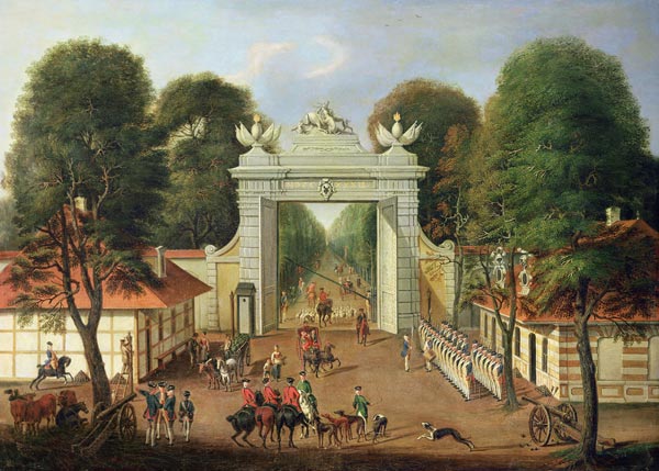 Sentry at the Jaegertor, Potsdam, c.1735 from Dismar Degen