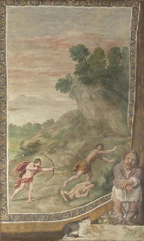 Apollo killing the Cyclops (Fresco from Villa Aldobrandini)