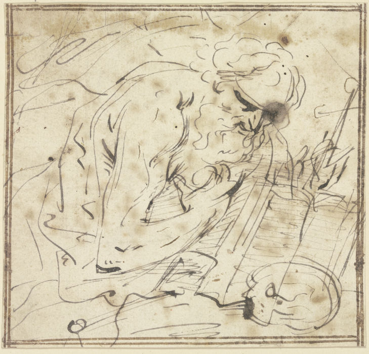 Büßender Heiliger Hieronymus from Domenichino (eigentl. Domenico Zampieri)