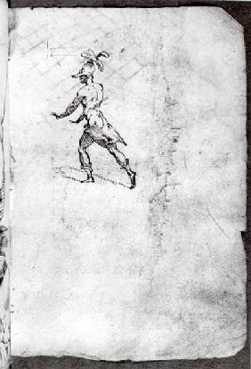 Sketch of a warrior (pen & ink)
