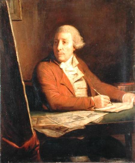 Portrait of Francesco Bartolozzi from Domenico Pellegrini
