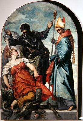 St. Louis, St. George and the Princess (oil on canvas) from Domenico Robusti Tintoretto