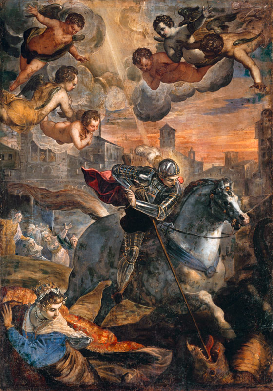 D.Tintoretto / St.George Kills Dragon from Domenico Tintoretto
