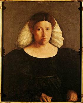 Portrait of a Woman with a White Hairnet