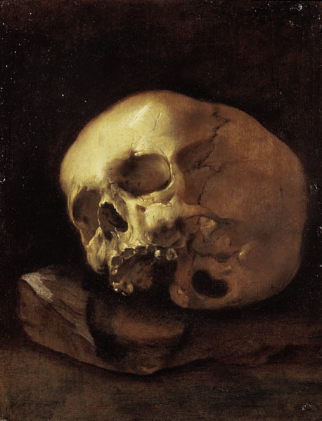 A skull from Dutch School