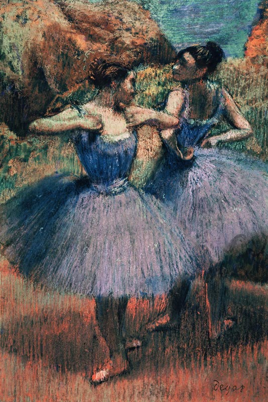 Dancers in Violet from Edgar Degas