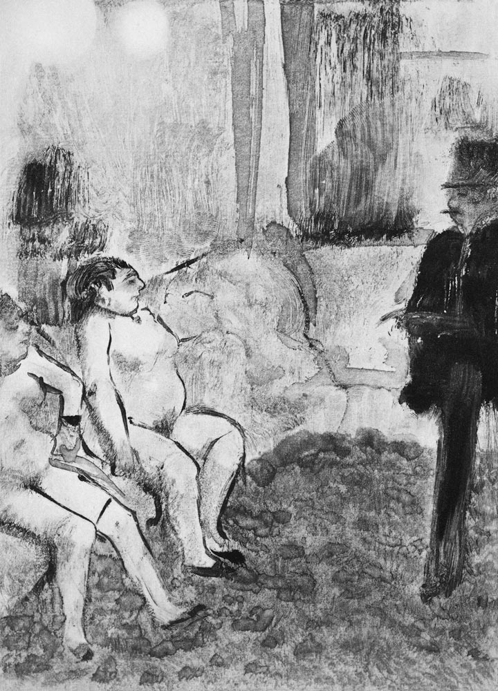 Illustration from 'La Maison Tellier' by Guy de Maupassant from Edgar Degas