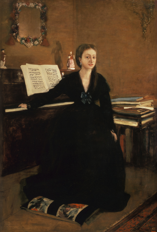 Madam Camus at the piano. from Edgar Degas