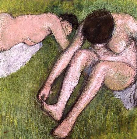 Two Bathers on the Grass from Edgar Degas