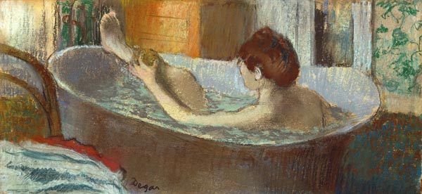Woman washing her Leg from Edgar Degas