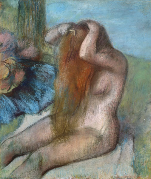 Woman doing her Hair from Edgar Degas