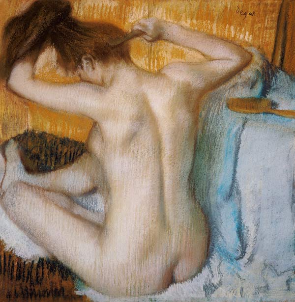 Woman at her toilet from Edgar Degas