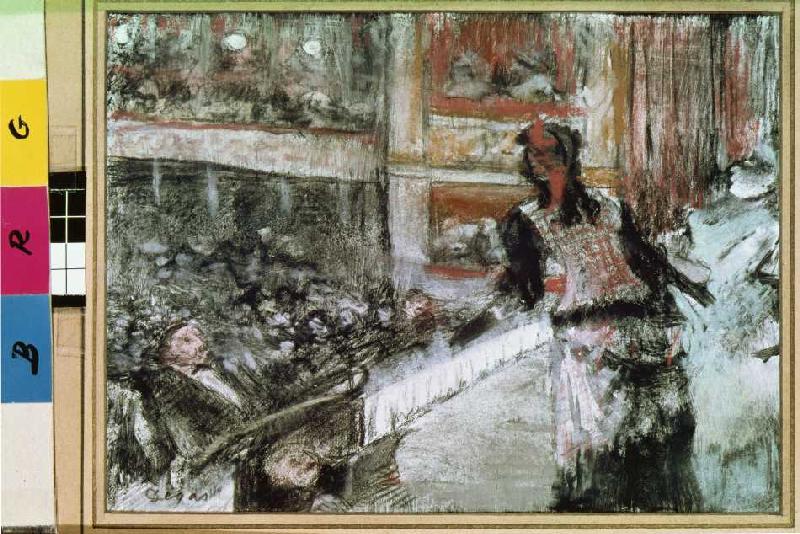 In the opera from Edgar Degas