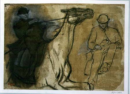 Sketch of Two Riders from Edgar Degas