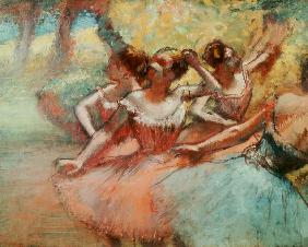 Four ballerinas on the stage