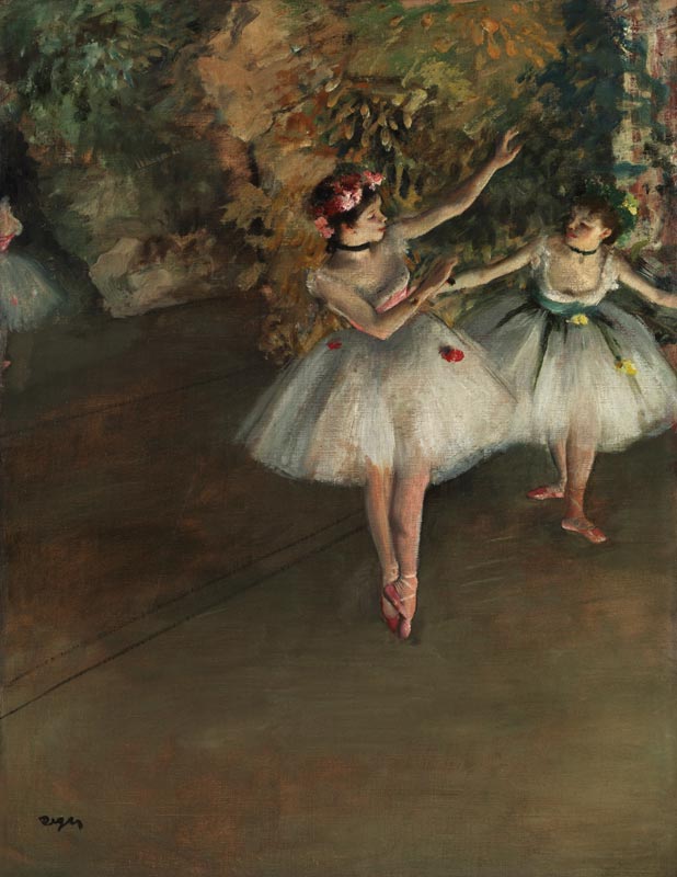 Two Dancers on a Stage from Edgar Degas