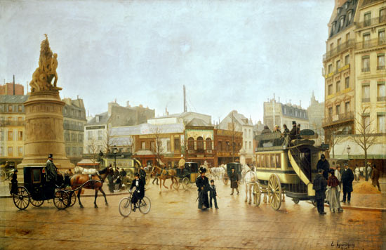 La Place Clichy, Paris from Edmond Georges Grandjean