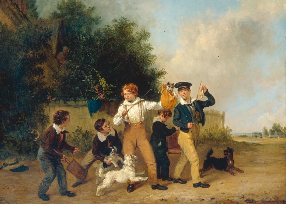 Boys with their Pets from Edmund Bristow