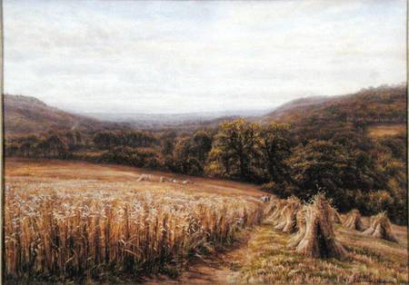 Harvest Time near Ashburton from Edmund George Warren