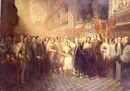 The Coronation of Queen Victoria from Edmund Thomas Paris
