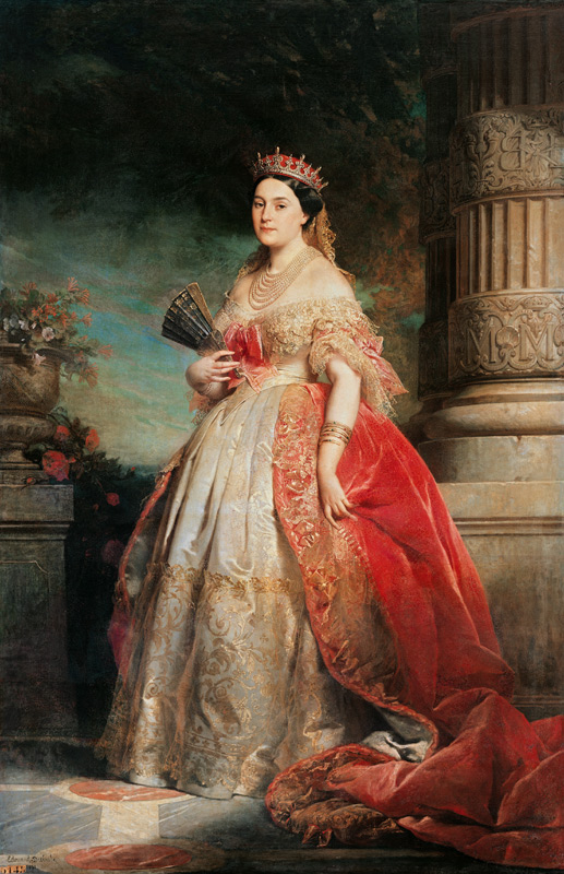 Mathilde Laetitia Wilhelmine Bonaparte (1820-1904) from Edouard Louis Dubufe