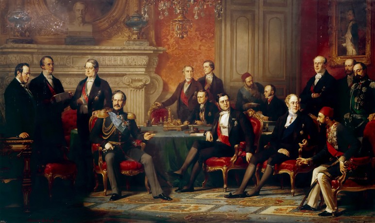 The Congress of Paris in 1856 from Edouard Louis Dubufe