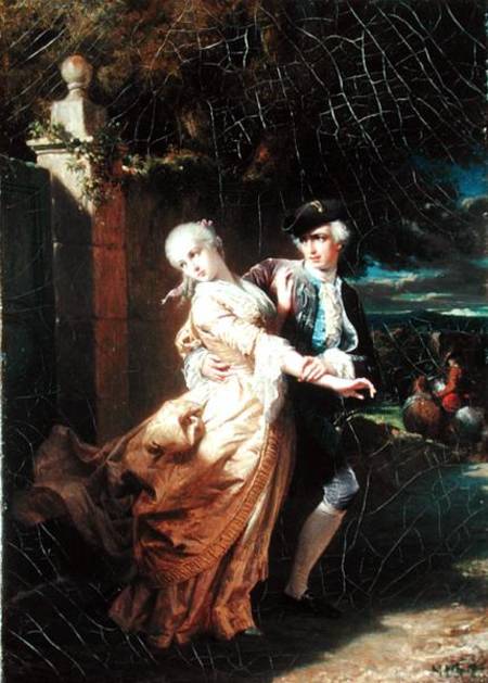 Lovelace's Kidnapping of Clarissa Harlowe from Edouard Louis Dubufe