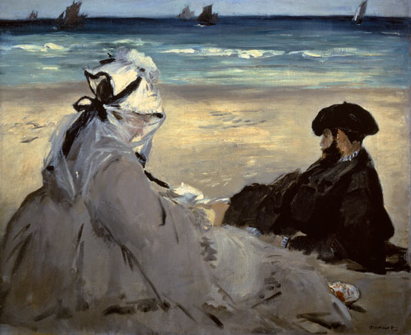 On the Beach from Edouard Manet