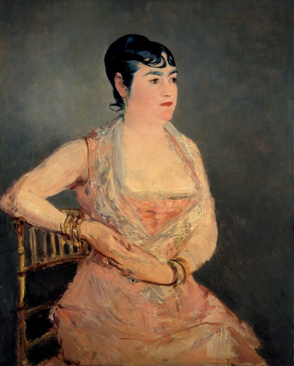 Lady in Pink (La dame en rose) from Edouard Manet