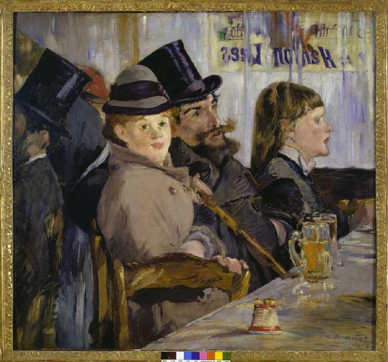 In the café from Edouard Manet