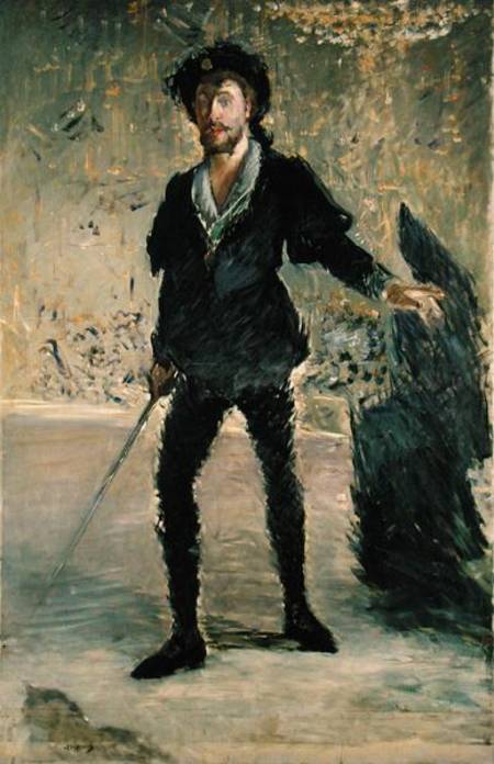 Jean Baptiste Faure (1840-1914) in the Opera 'Hamlet' by Ambroise Thomas (1811-86) (Study) from Edouard Manet