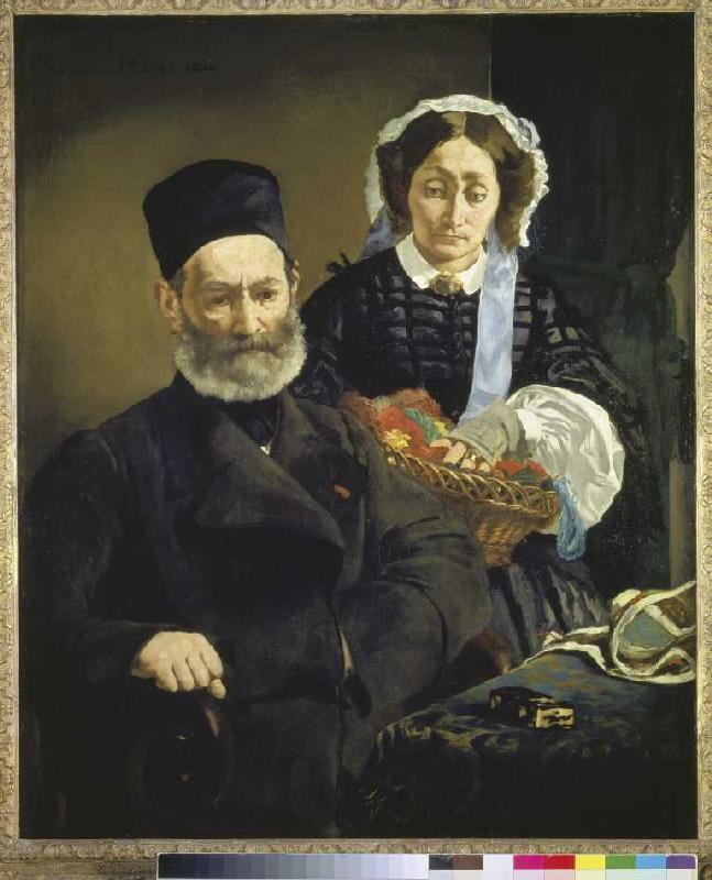 Monsieur and madam Auguste Manet, the parents of the artist. from Edouard Manet