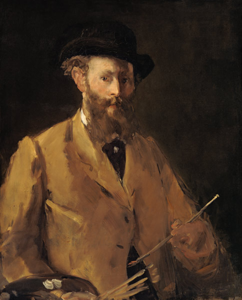 Self Portrait with Palette from Edouard Manet