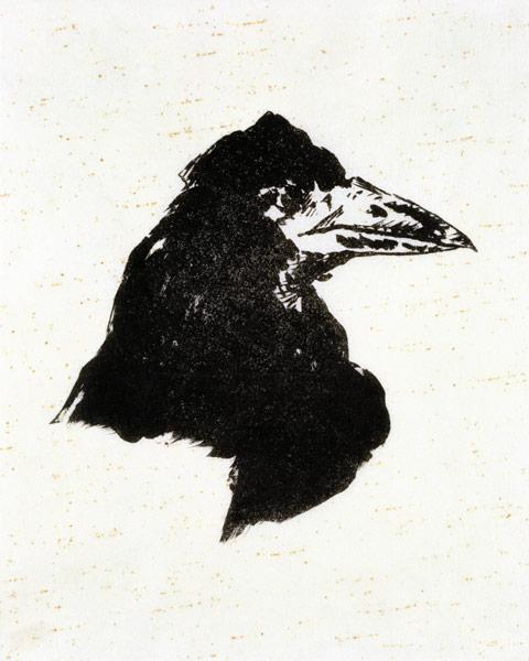 Le Corbeau (The Raven) Illustration for the poem "The Raven" by Edgar Allan Poe