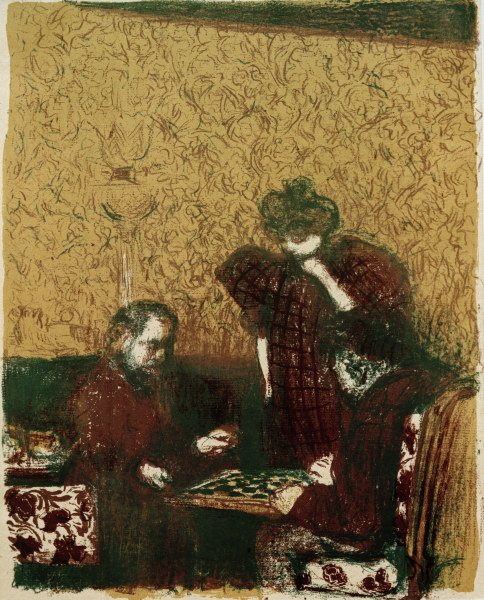 La partie de dames (Das Damespiel), from Edouard Vuillard