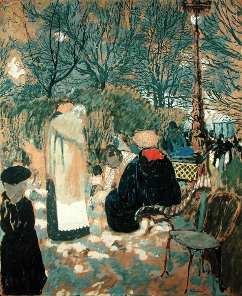 Park Scene (oil on canvas)  from Edouard Vuillard
