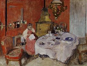 The dining room (MmeVuillard Dan of La salle at manger) from Edouard Vuillard