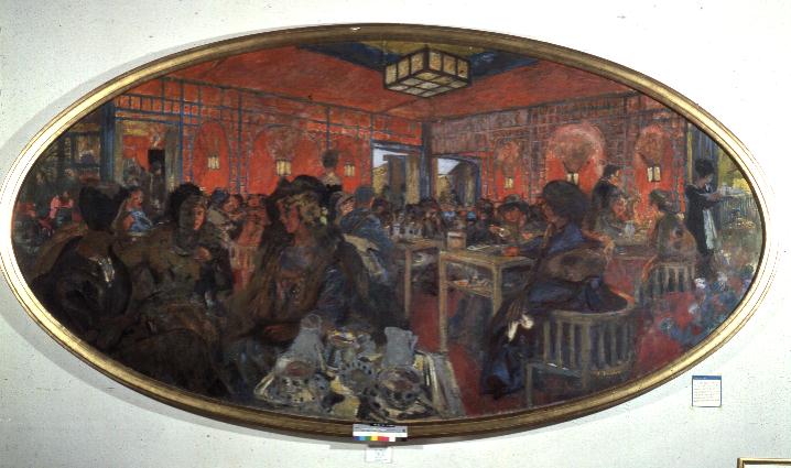 The Tea Room in the Grand Teddy, 1918/9  from Edouard Vuillard