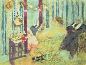 Sacha Guitry (1885-1957) in His Dressing Room, 1911-12 (pastel on paper) 