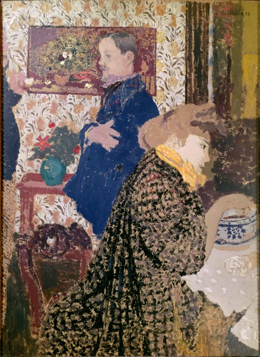 Vallotton and Misia in the Dining Room at Rue Saint-Florentin from Edouard Vuillard