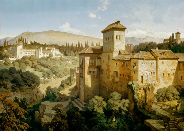 The Generalife at Granada. from Eduard Gerhardt