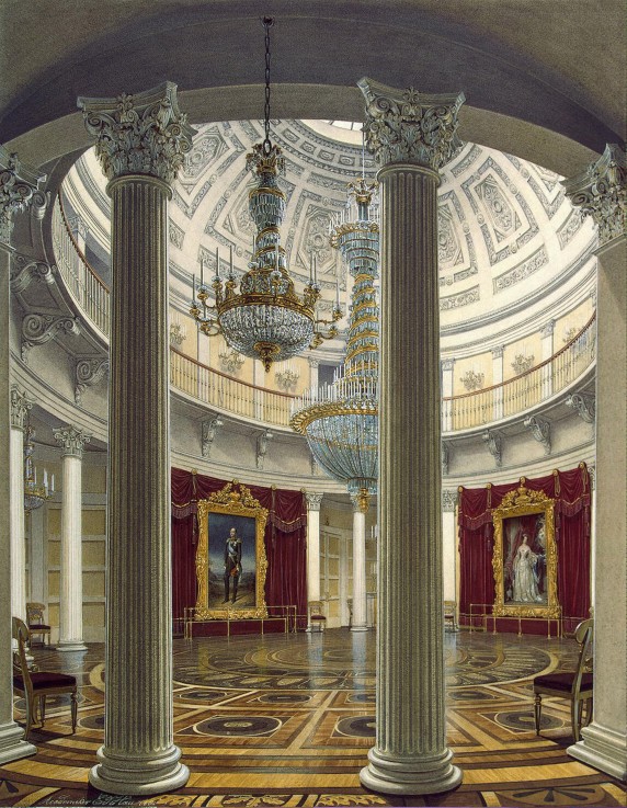 The Rotunda of the Winter palace in St. Petersburg from Eduard Hau