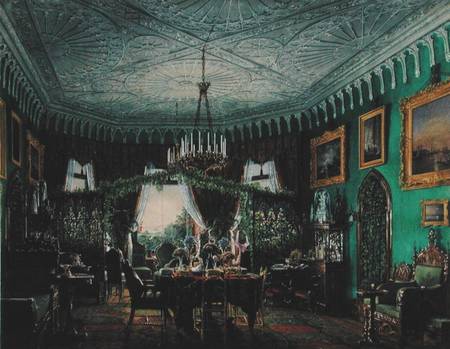 Drawing Room of Empress Alexandra Feodorovna (1798-1860) 1850s from Eduard Hau