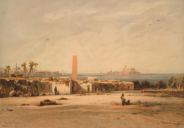 Alexandria , Obelisk from Eduard Hildebrand